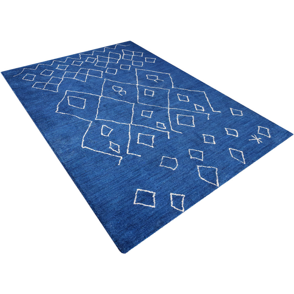 Handmade Artistry Hand Knotted Wool Rug - Bohemian Style Area Rug for Living Room, Bedroom & Home Decor