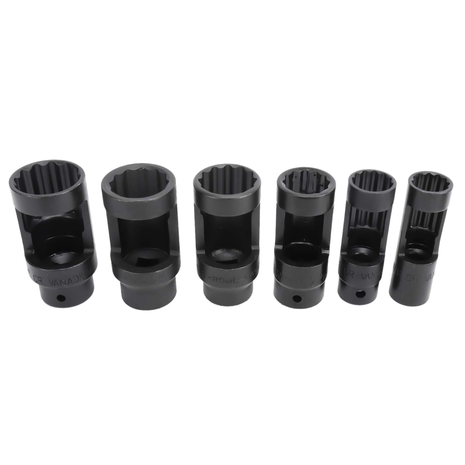 KUNTEC 21 Piece O2 Sensor Socket Set - Professional Oxygen Sensor Removal Tool Kit for Automotive Repair | Perfect for Mechanics & DIY Car Maintenance