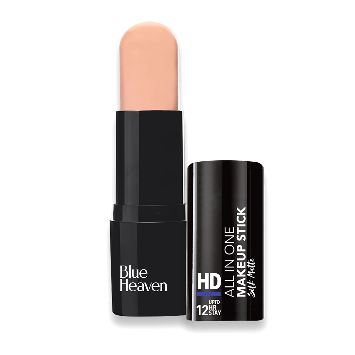 Blue Heaven Long Lasting Full Coverage Makeup Fixer & HD All-in-One Makeup Stick - 60ml & 10g, Cream Shade 201, Natural Finish | Perfect for Daily Wear, Photoshoots & Special Occasions
