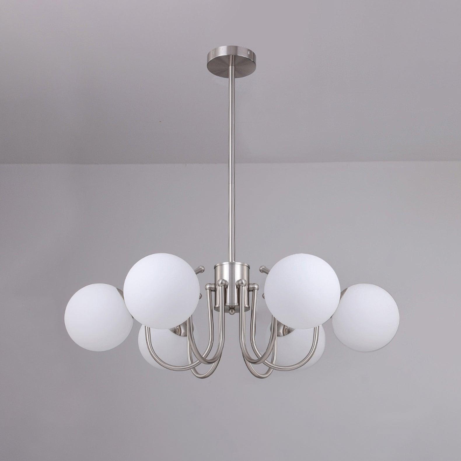 Elegant Bianca Crystal Chandelier - Modern Ceiling Light Fixture for Dining Room, Bedroom & Living Room Decor