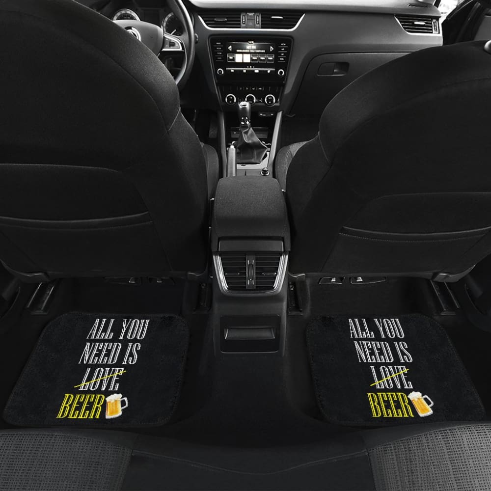 Premium Beer-Themed Car Floor Mats - Non-Slip, Custom Fit for Most Vehicles - Perfect for Beer Lovers & Tailgating Parties