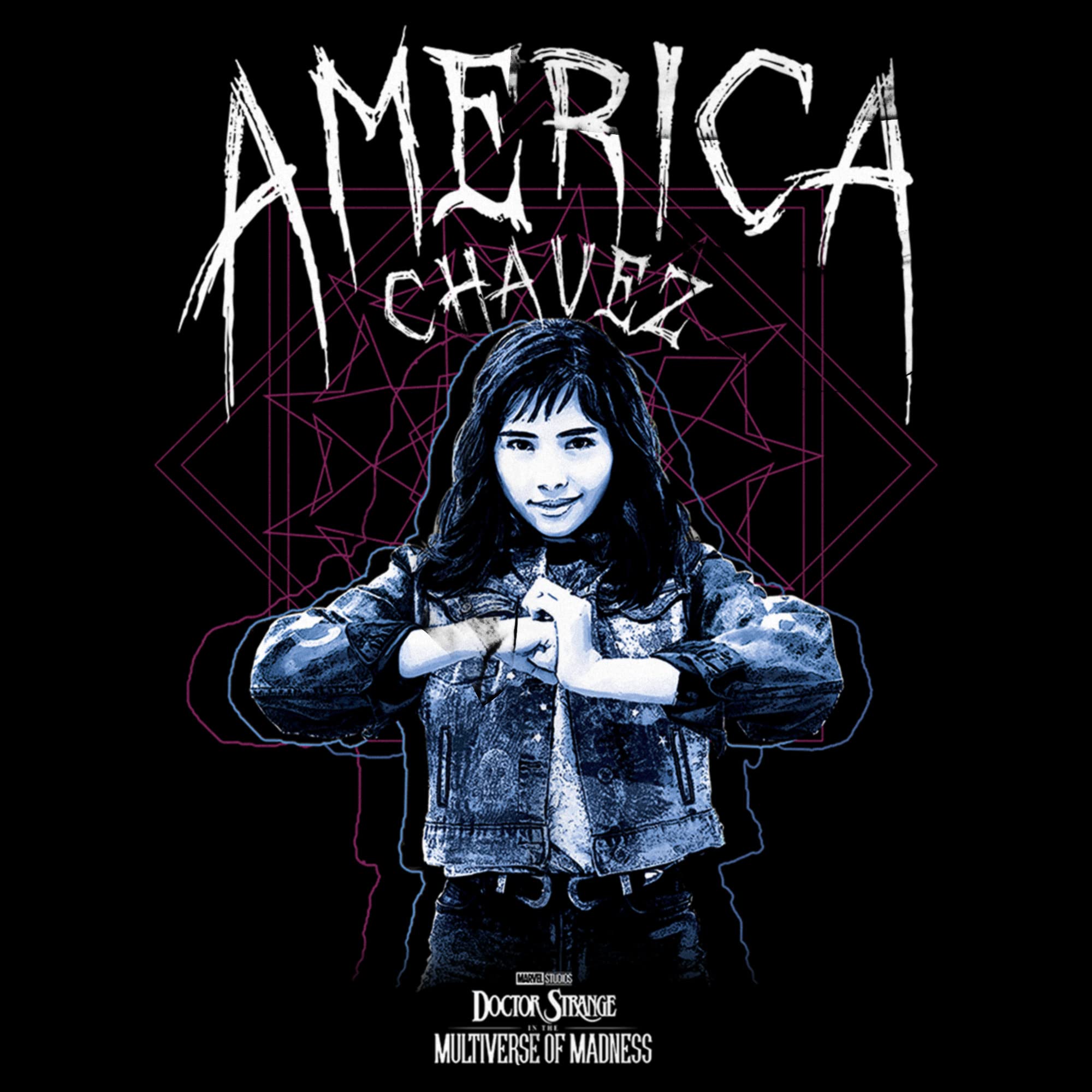 Marvel Doctor Strange in The Multiverse of Madness America Chavez Graphic T-Shirt for Juniors | Cool Superhero Movie Tee for Fans, Cosplay & Casual Wear