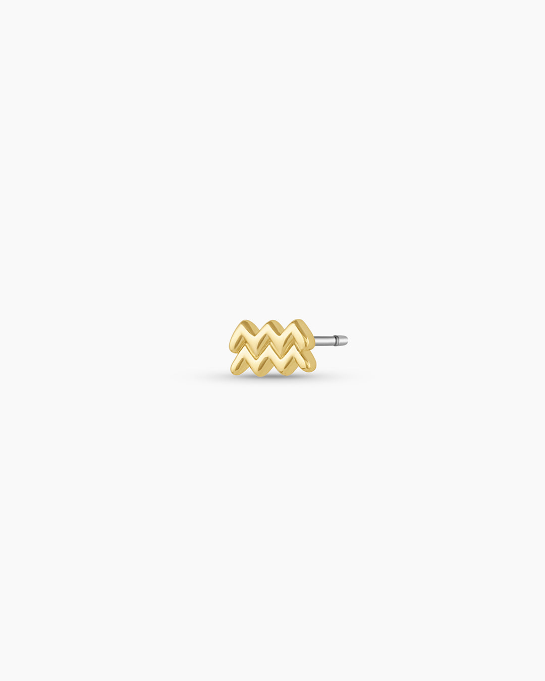 Zodiac Single Stud Earrings - Gold Plated Zodiac Sign Jewelry for Women - Perfect for Daily Wear, Gifts & Special Occasions