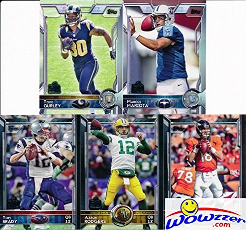 2015 Topps NFL Football Complete 505-Card Retail Factory Set - 5 Special Rookie Variations & 110 Rookie Cards + Bonus Mystery Pack with Autograph or Memorabilia | Perfect for Collectors, Sports Fans & Gift-Giving