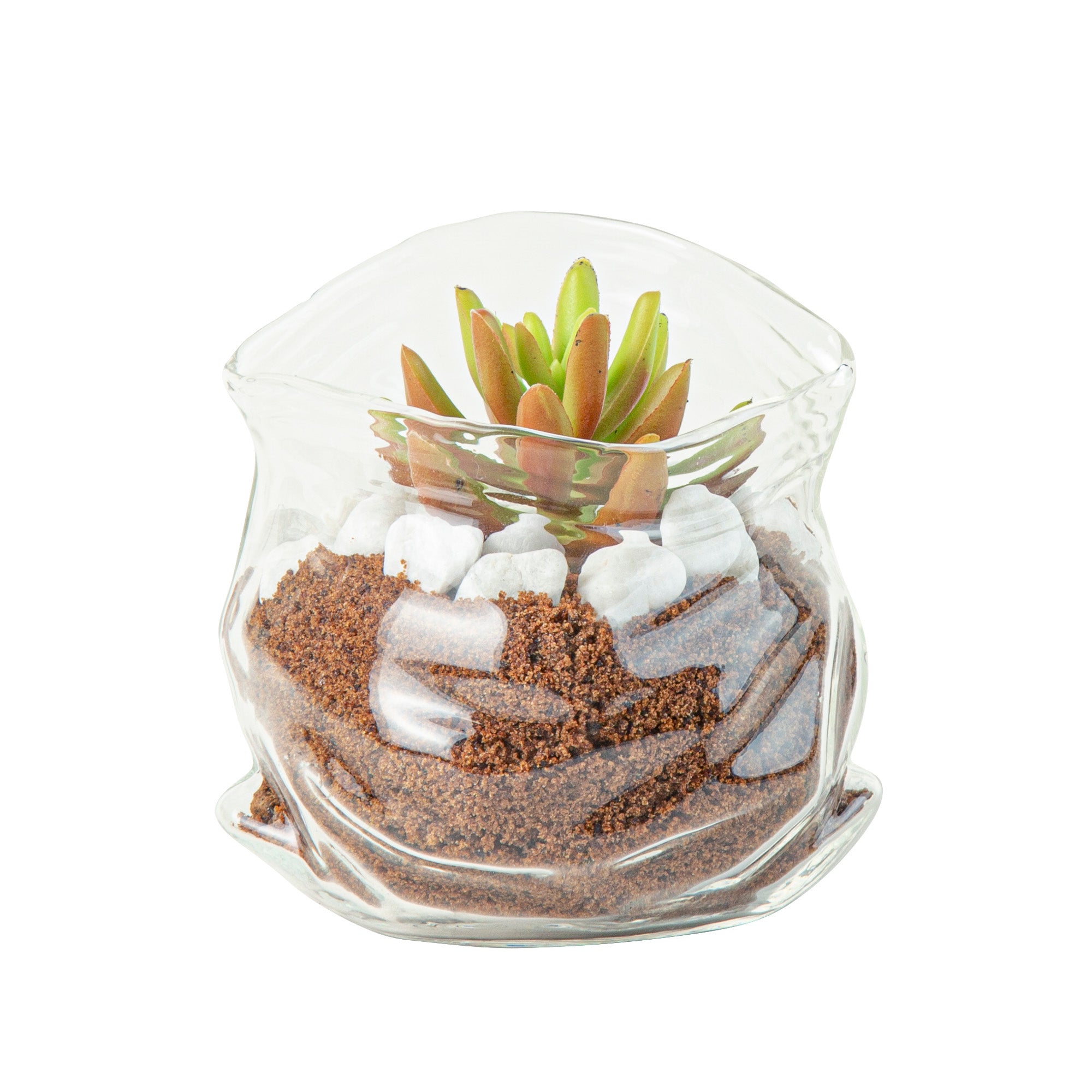 8 oz Clear Glass Bowl with Unzipped Bag - 3.25
