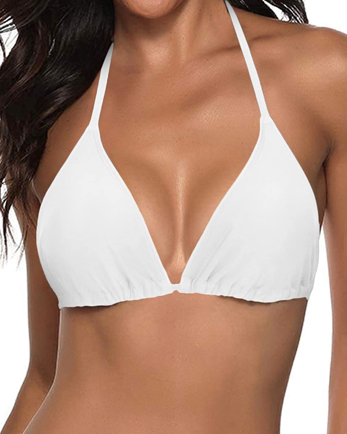 Tempt Me Women's Triangle Bikini Top - Sexy String Halter Swimsuit for Beach, Pool & Summer Vacation | Perfect for Swimwear, Sunbathing & Tropical Getaways