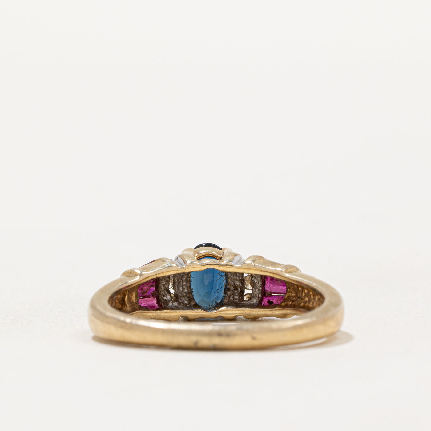 Multi Gemstone Cocktail Ring for Women - 0.84 Carat Total Weight (CTW) - Size 7.25 - Elegant Statement Jewelry for Parties, Weddings & Special Occasions