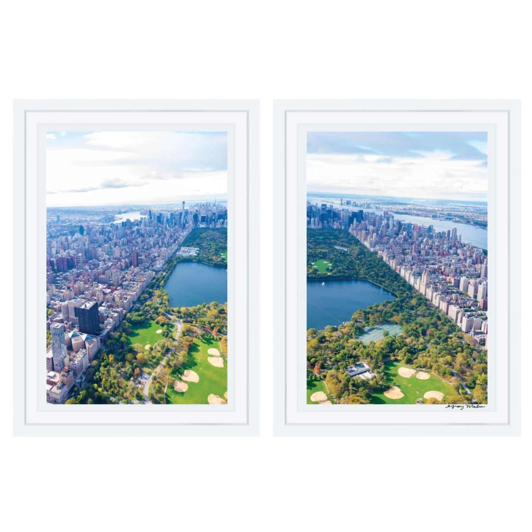 Central Park Diptych Print by Gray Malin - New York City Wall Art for Home & Office Decor - Perfect for Living Rooms, Bedrooms & Gifts