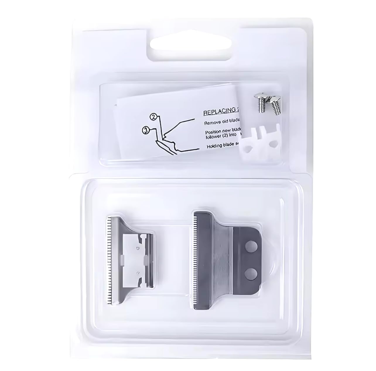 TB-PRO Detailer Trimmer Blade - Professional Adjustable T-Wide Replacement for Wahl 2215 & 8081 - Ultra Sharp Silver Blade for Beard Trimming, Hair Styling & Grooming