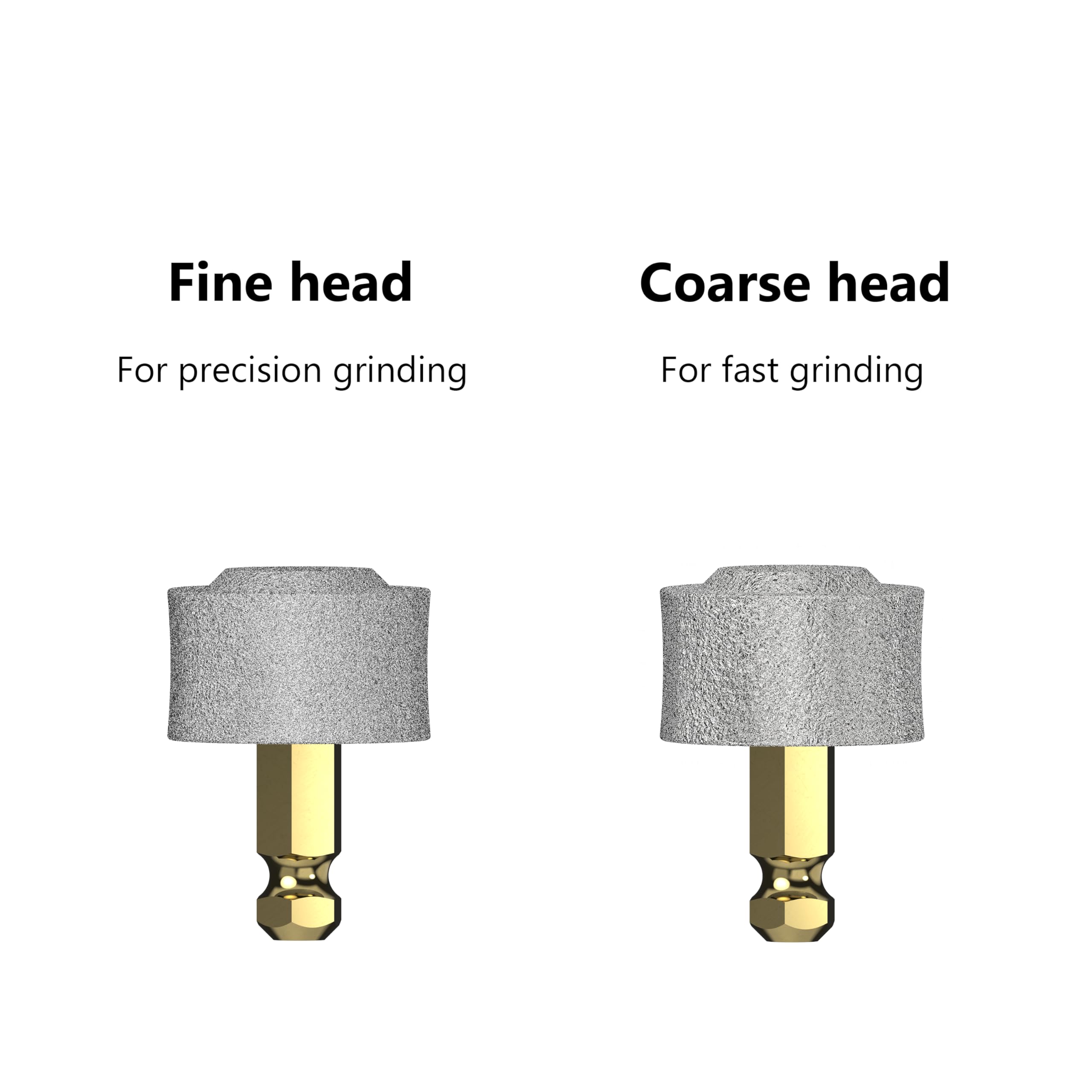 Bonve Pet Nail Grinder Wheels for Dogs & Cats - 2PCS Diamond Tip Nail File Wheels (1 Coarse & 1 Fine Grit) - Safe & Gentle Nail Trimming for Small & Large Pets - Perfect for Home Grooming & Professional Use