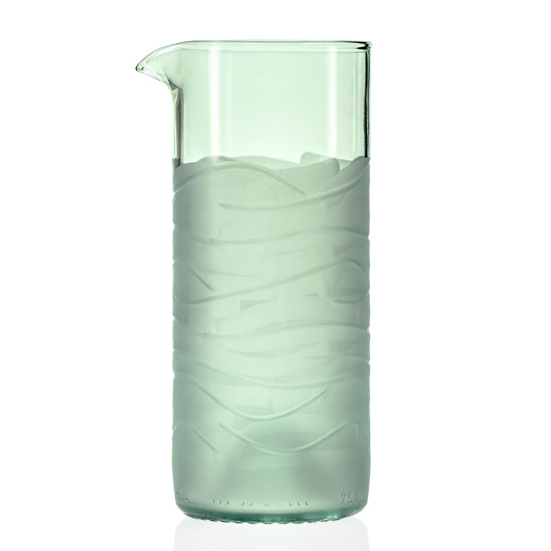 Glacier Glass 16oz Water Pitcher Set of 2 - BPA Free Glass Pitcher for Iced Tea, Lemonade & Infused Water - Perfect for Refrigerator, Parties & Outdoor Gatherings