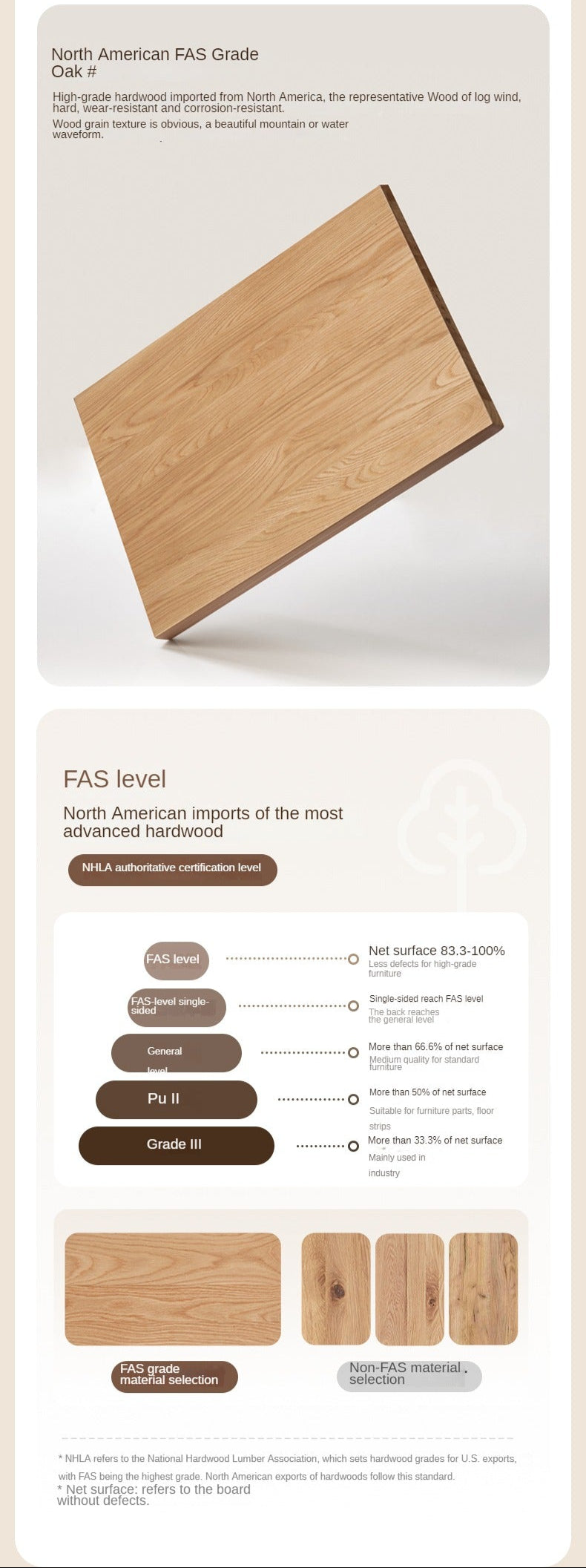 Solid Oak Wood Leisure Soft Chair - Cream Study Chair for Home Office, Reading & Relaxation - Comfortable & Stylish Accent Furniture for Living Room, Bedroom or Library