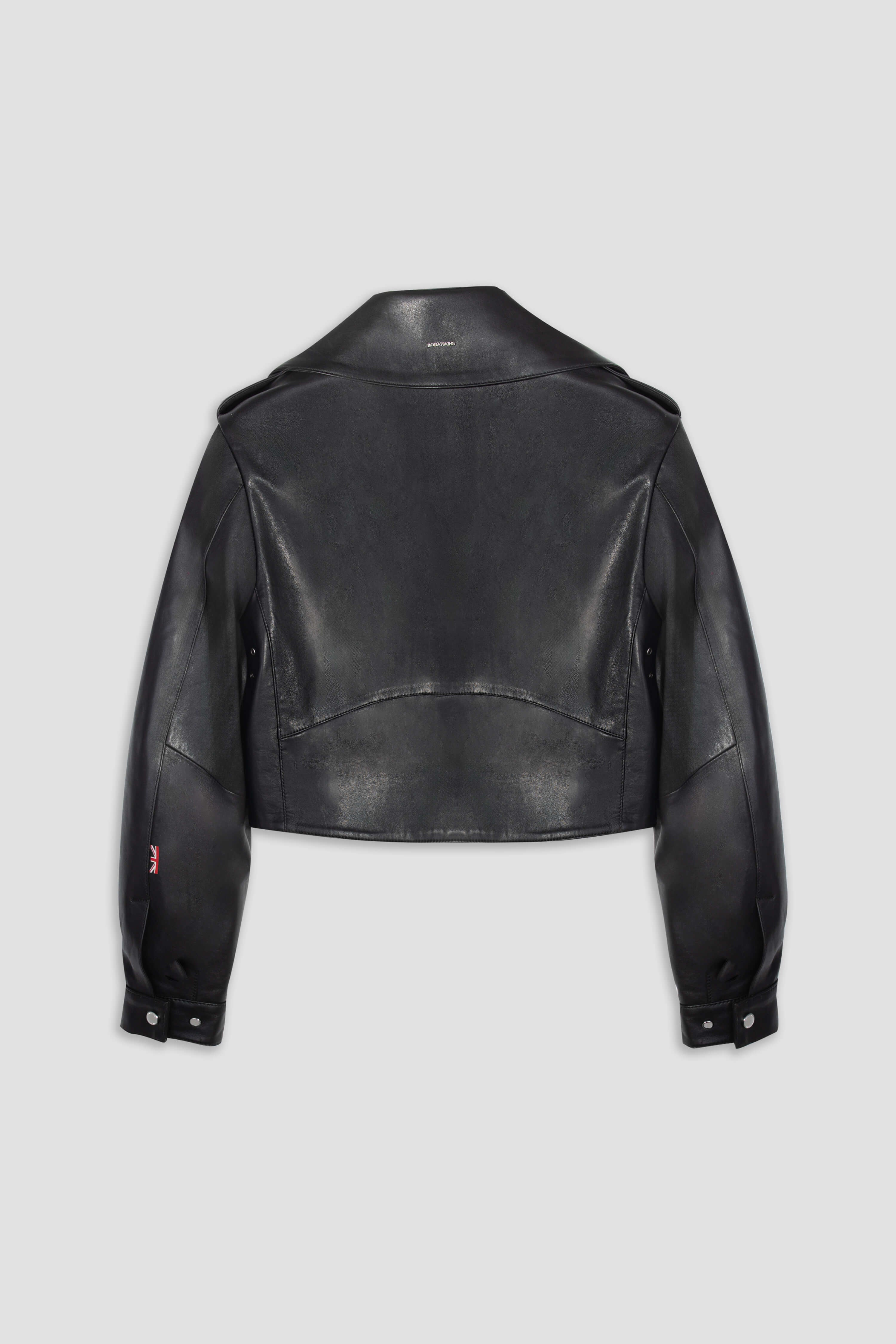 Cropped Blouson Jacket for Women - Stylish Black Outerwear for Casual & Evening Wear | Perfect for Spring & Fall Fashion