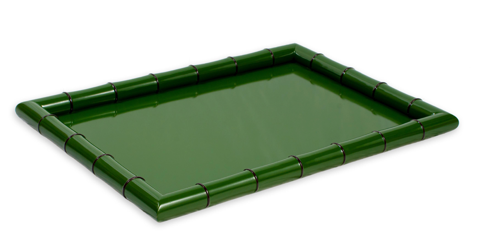 Small Cane Tray - Natural Rattan Serving Tray for Coffee Table, Breakfast in Bed, or Living Room Decor | Eco-Friendly Forest Design