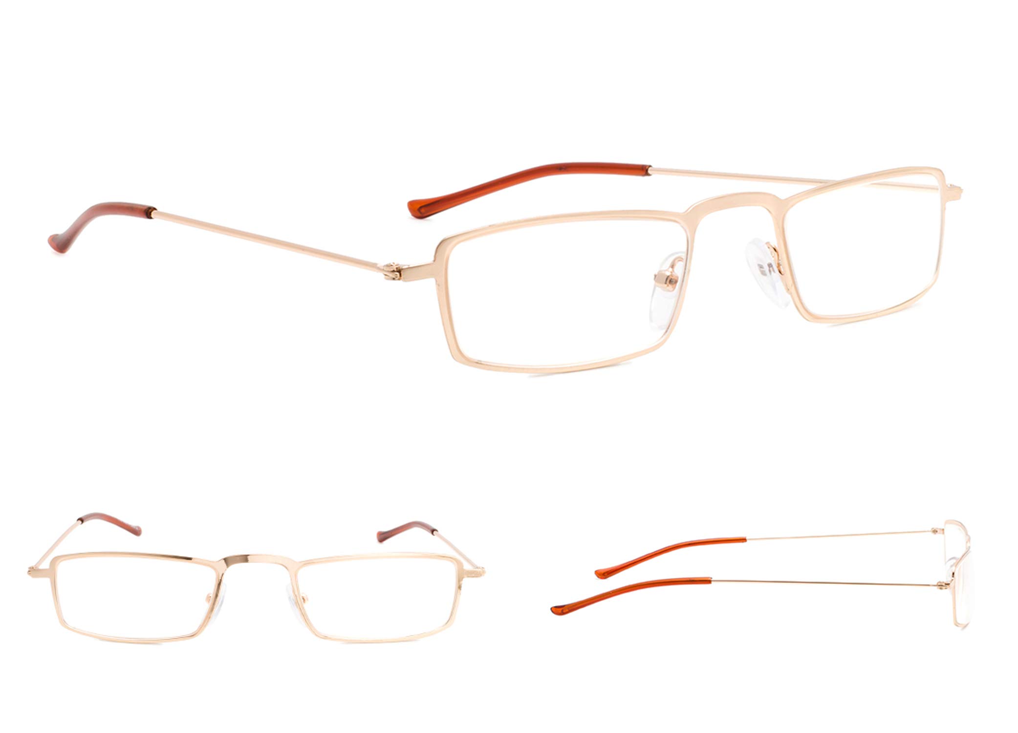 5-Pack Lightweight Reading Glasses for Men & Women - Blue Light Blocking, Anti-Glare, Fashion Eyewear for Reading, Computer Use & Office Work