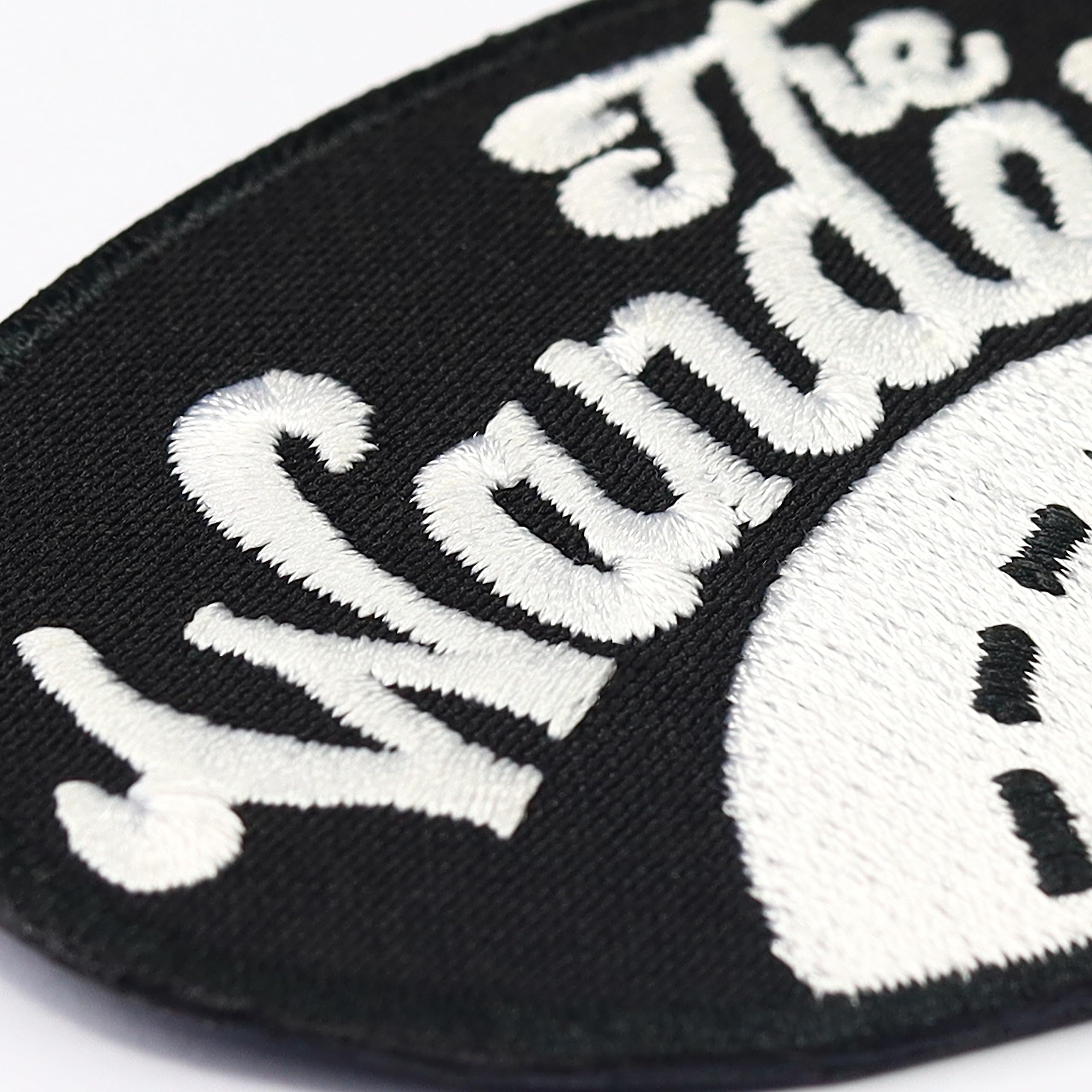 High-Quality Iron-On Patch Badge for Motorcycles & Camping - The Wanderer Street Highway Design - Perfect for Jackets, Vests & Backpacks