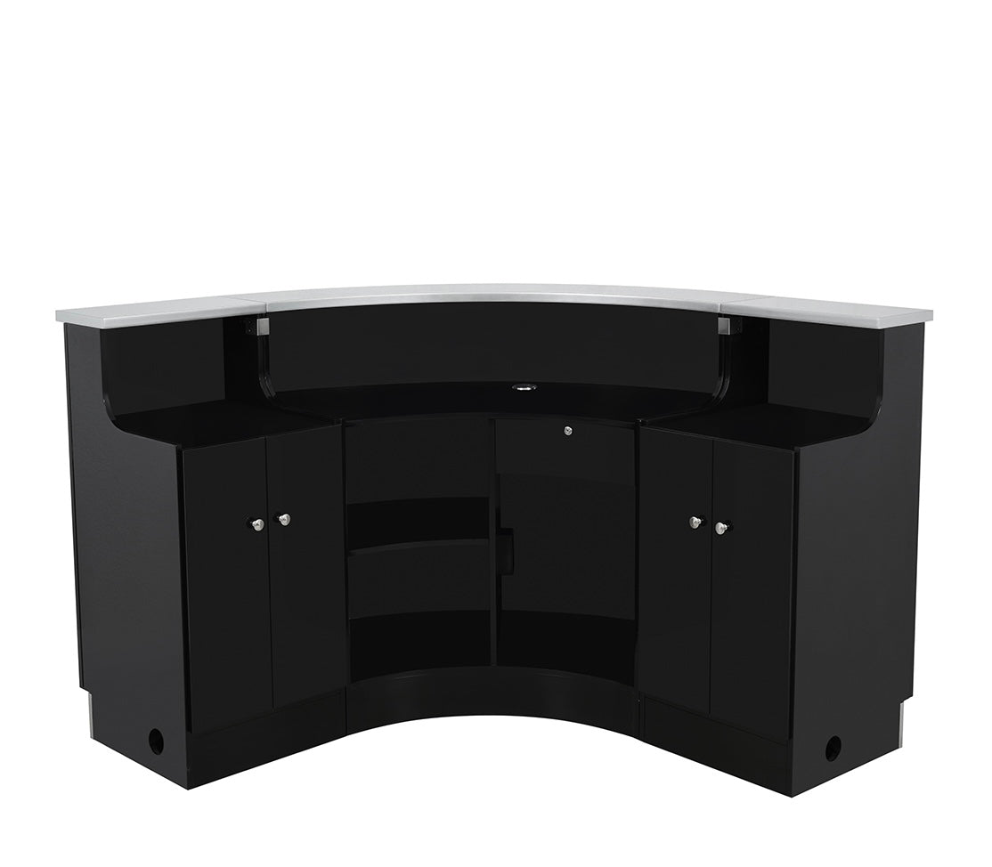 Janus Prime Package 3 - Modern LED Illuminated Reception Desk with Storage | Sleek Office Furniture for Hotels, Corporate Lobbies & Professional Workspaces