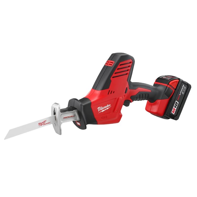 M18 18V Lithium-Ion Cordless HACKZALL One-Handed Reciprocating Saw Kit (2625-21) - Perfect for DIY Projects, Construction, and Home Renovations