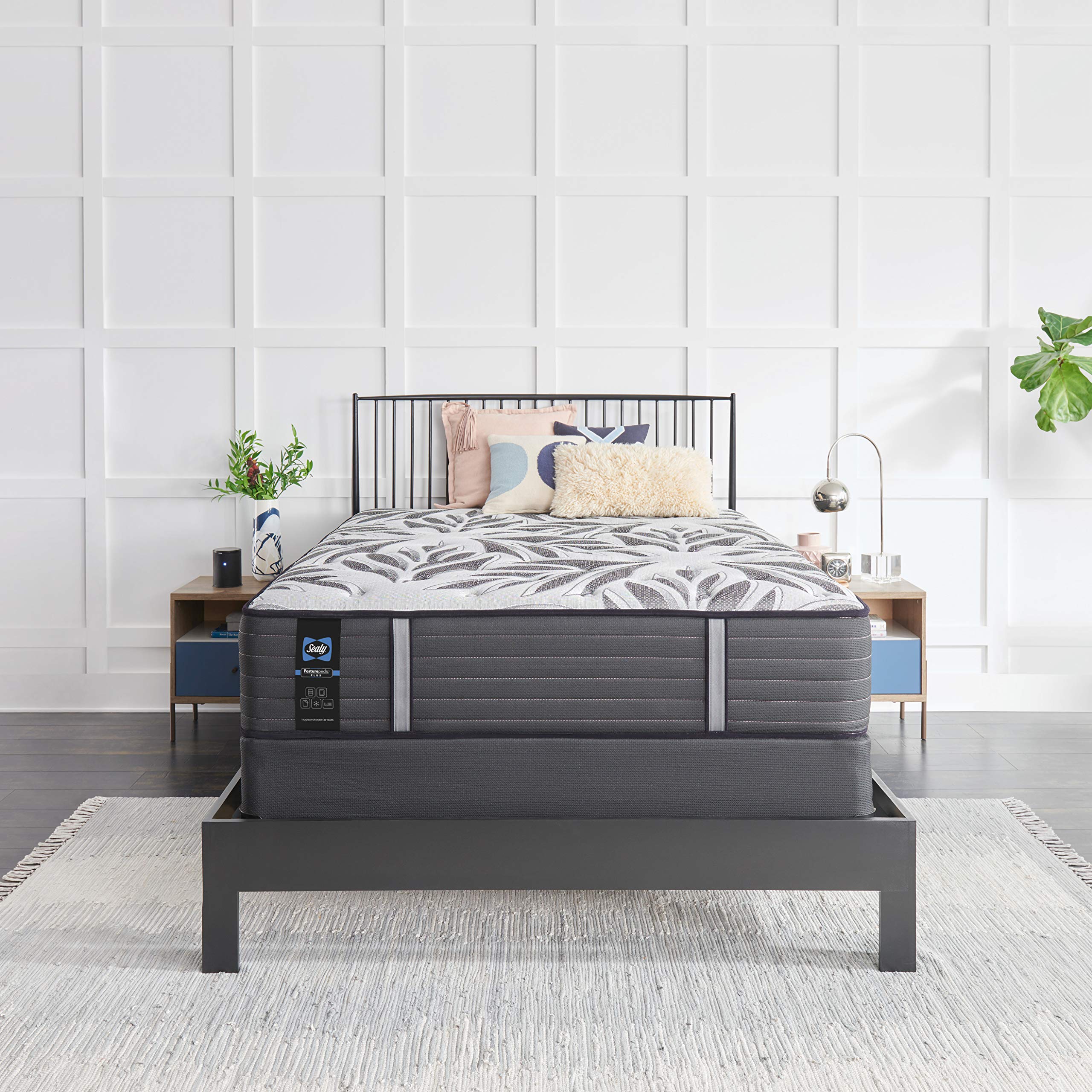 Sealy Posturepedic Plus 14-Inch Plush Soft Mattress with Tight Top & 9-Inch Foundation - Twin XL Size, Surface-Guard Protection | Perfect for Guest Rooms, Dorms & Comfortable Sleep