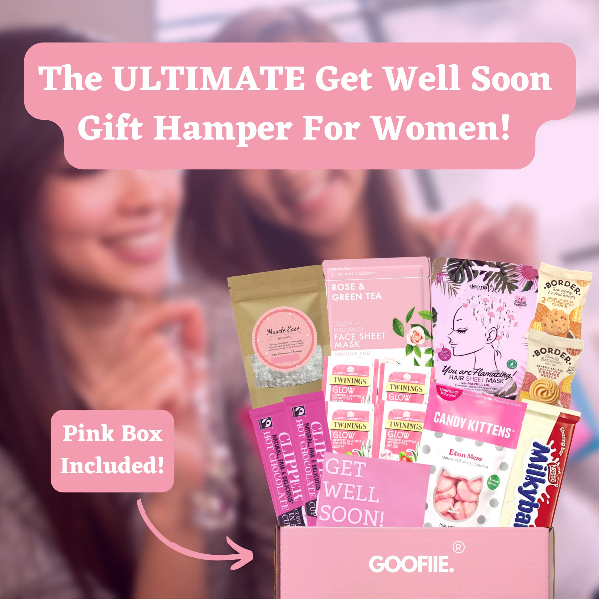 Premium Hug in a Box Gift Hamper for Women - Thoughtful Care Package for Her, Get Well Soon Present, Self-Care Isolation Pamper Set - Perfect Mother's Day Gift for Wife, Girlfriend or Daughter - Ideal for Birthdays, Anniversaries, Recovery & Special Occasions