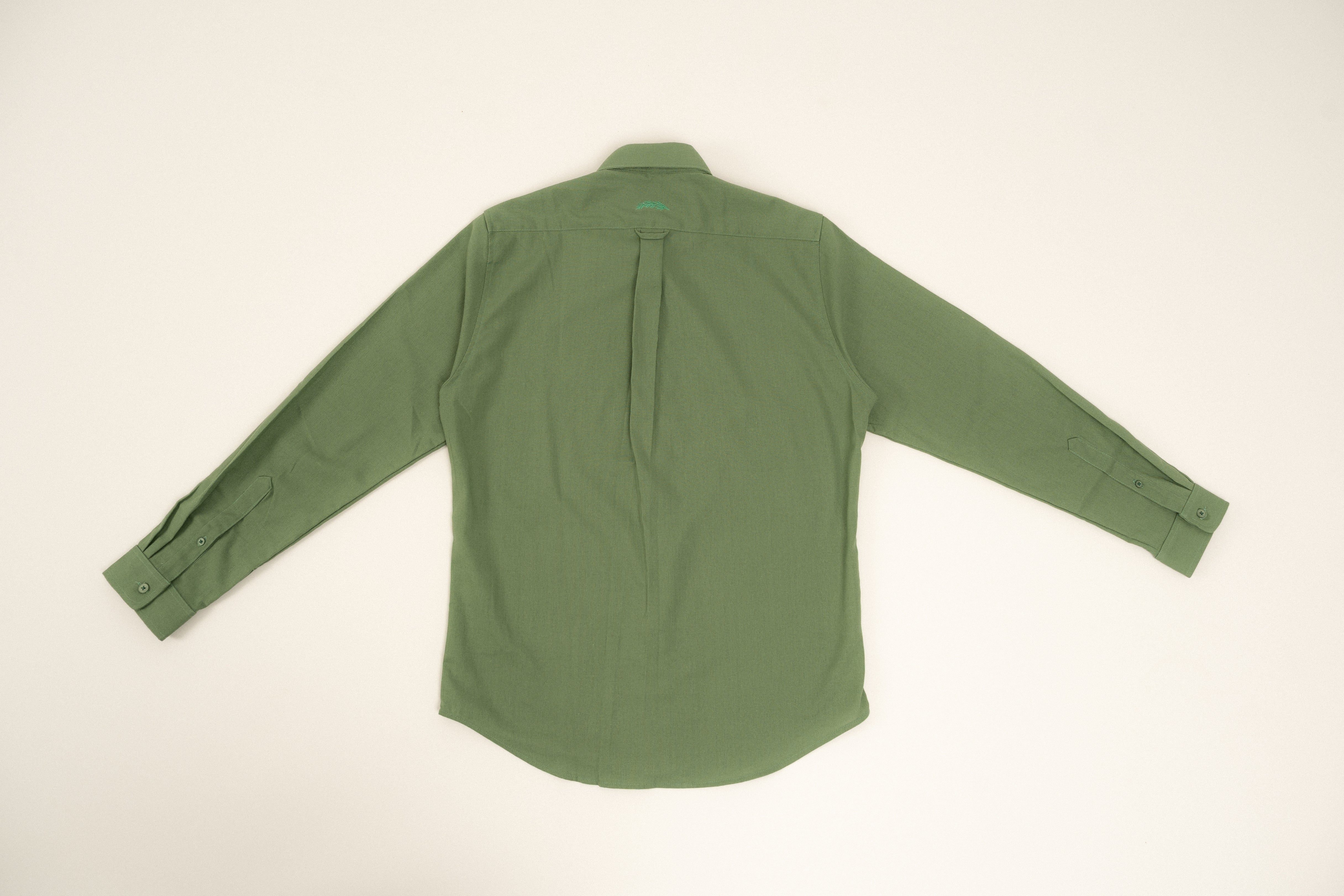 Cannes Green Linen Shirt for Men - Breathable Summer Casual Button Down Shirt - Perfect for Beach Vacation, Outdoor Events & Business Casual Wear