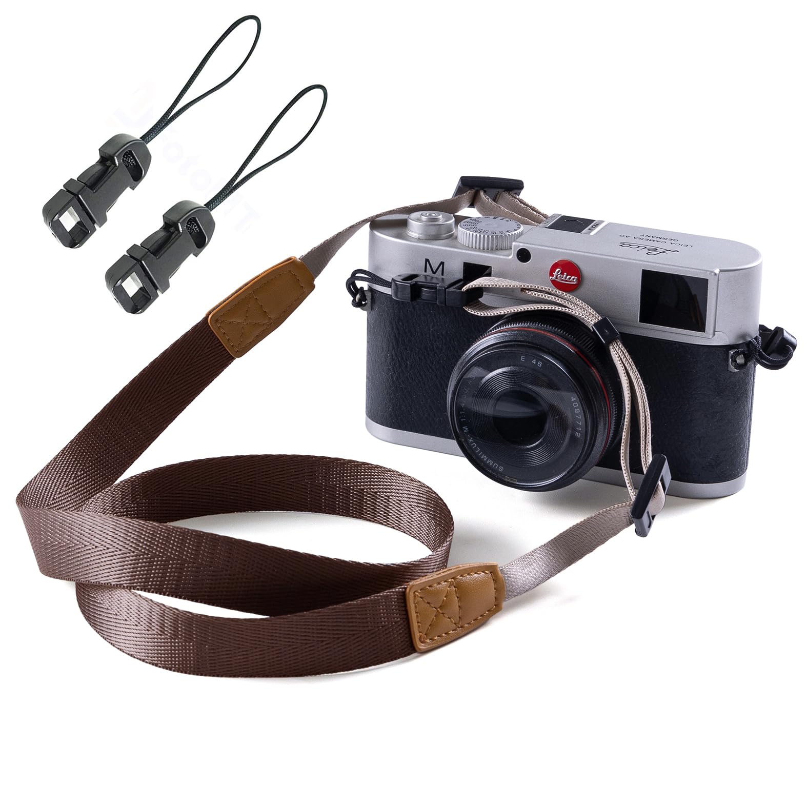 Premium Quick-Release Camera Neck Strap for Mirrorless Cameras - Adjustable & Comfortable (Brown) | Perfect for Travel, Street Photography & Professional Shoots