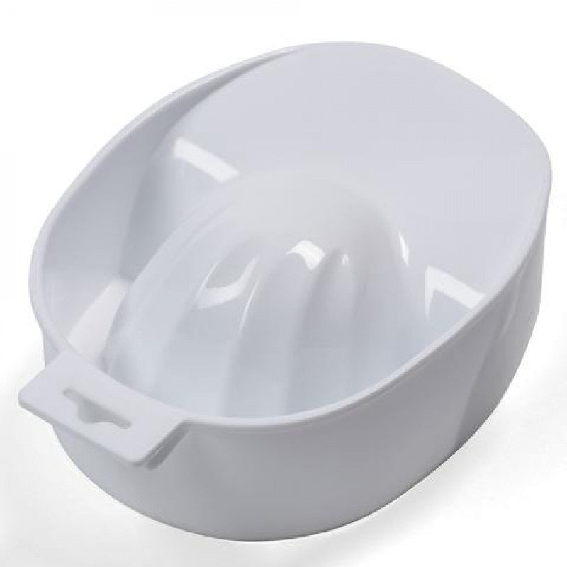 Professional Deep Manicure Bowl - White - Perfect for Nail Salons, Home Spa & Gel Polish Soaking