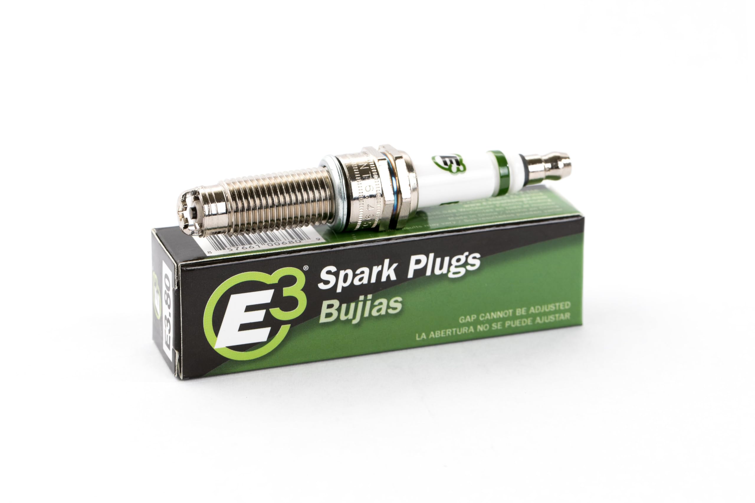 E3.80 Premium Automotive Spark Plug with DiamondFIRE Technology - High Performance Ignition Plug for Cars, Trucks & SUVs - Improves Fuel Efficiency & Engine Power (Pack of 1) - Ideal for Daily Commuting, Off-Roading & Performance Driving