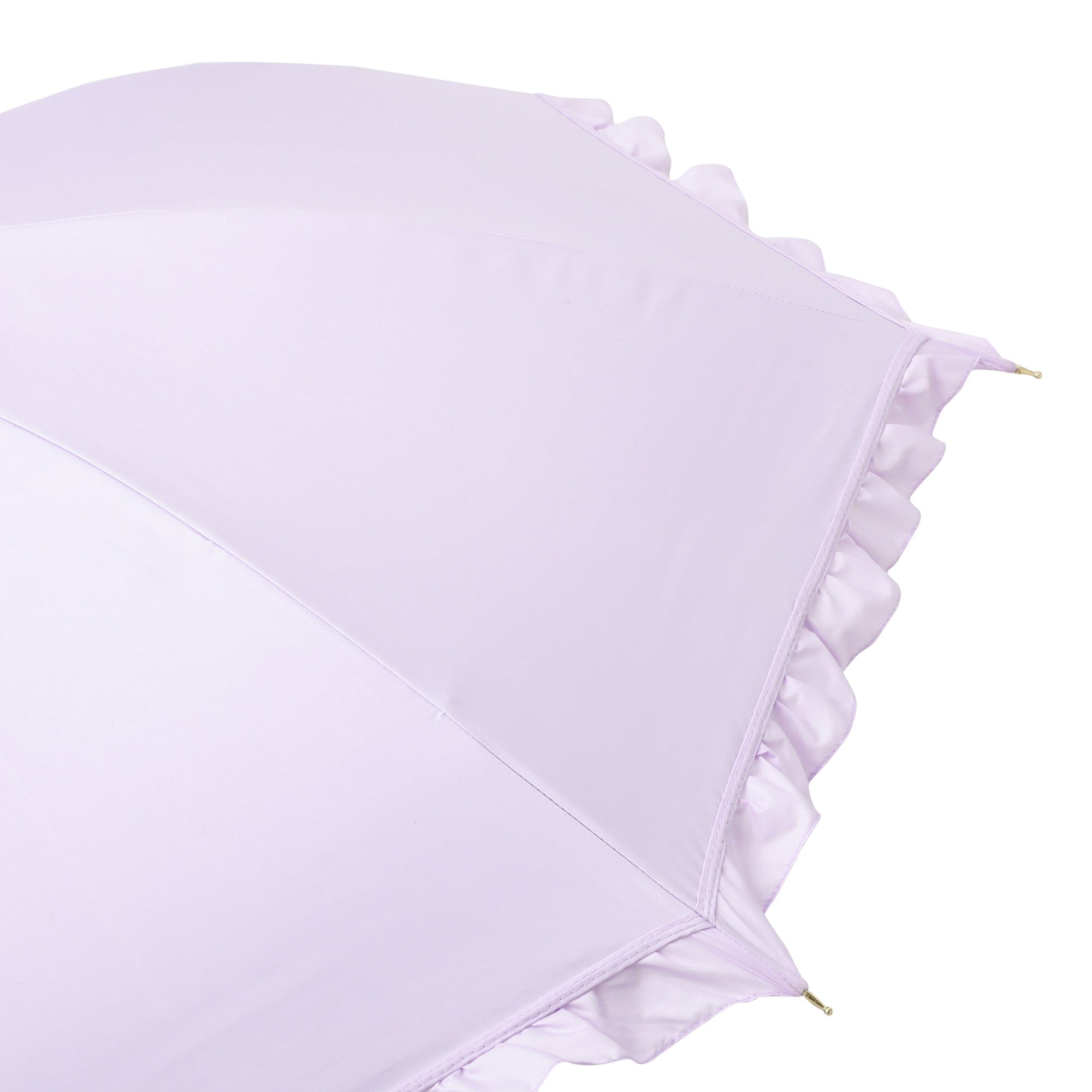 Classic Frill Long Umbrella 50cm Lavender - UV Protection & Waterproof - Perfect for Sunny Days and Rainy Weather - Elegant Outdoor Accessory for Women and Men