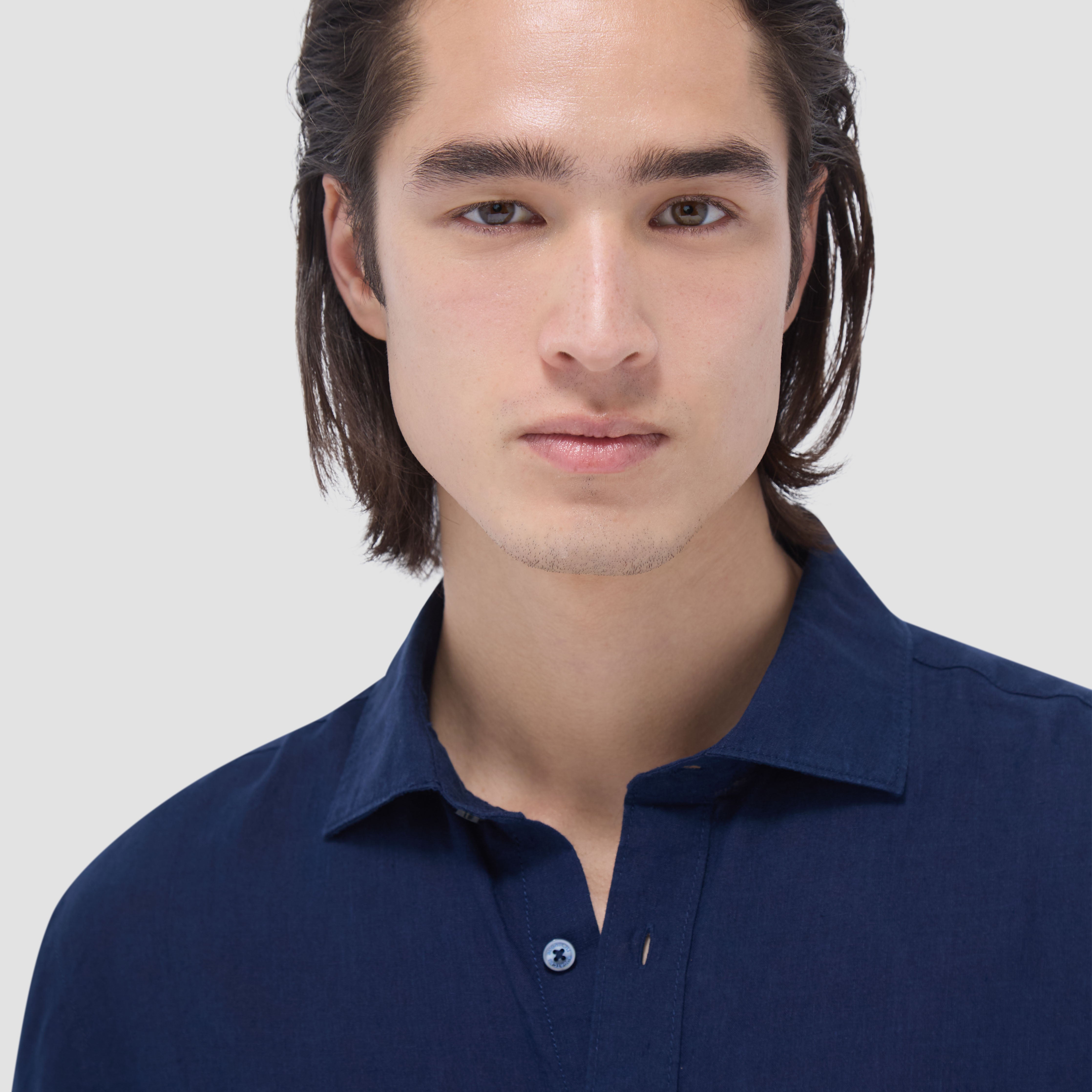 Premium Axel Solid Linen Shirt for Men - Breathable & Comfortable Summer Casual Wear - Perfect for Beach Outings, Office Casual, and Weekend Getaways