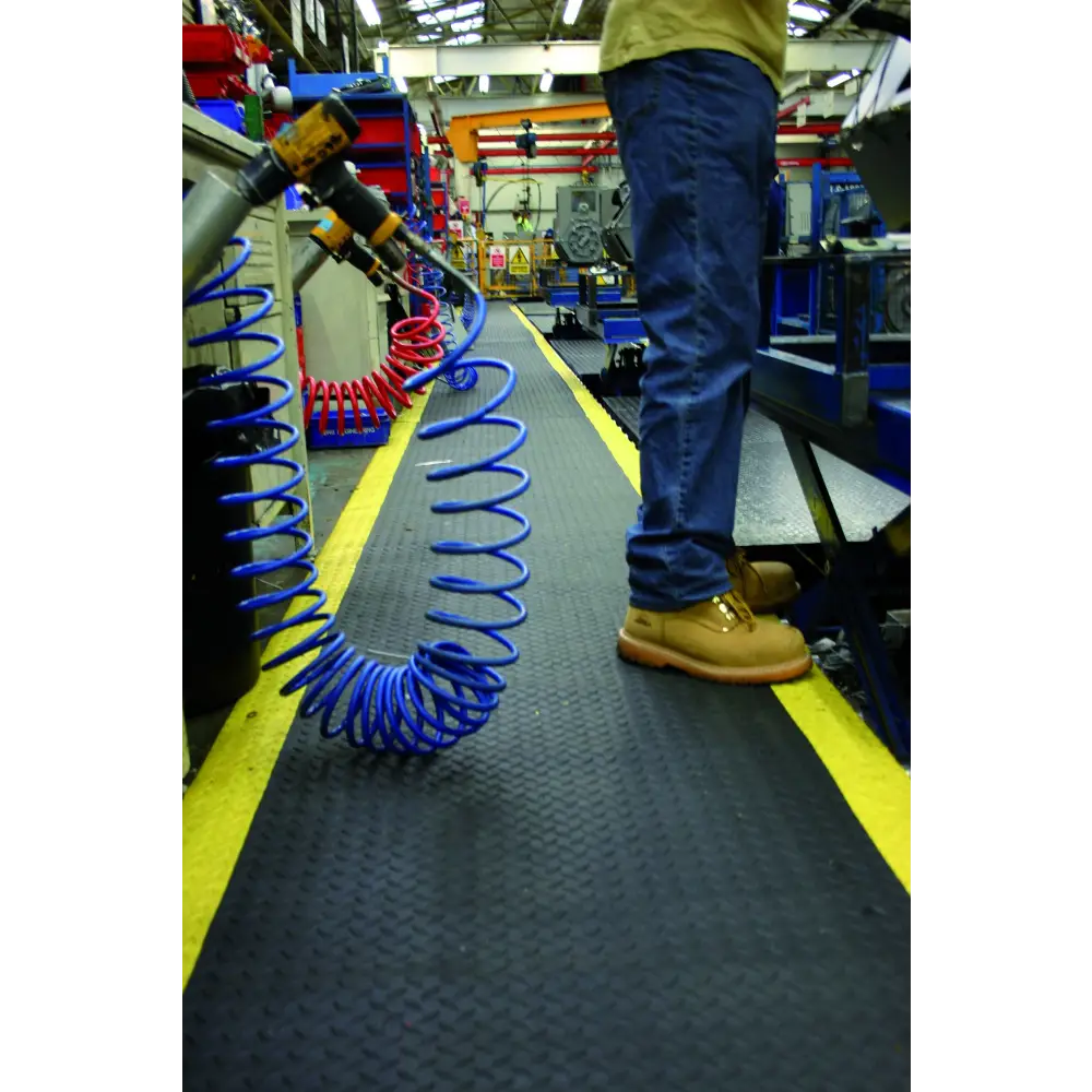 Non-Slip Deck Plate Matting - Heavy Duty Anti-Fatigue Floor Mats for Boats, Ships & Marine Applications - Waterproof & Durable Safety Mat for Engine Rooms, Gangways & Work Areas