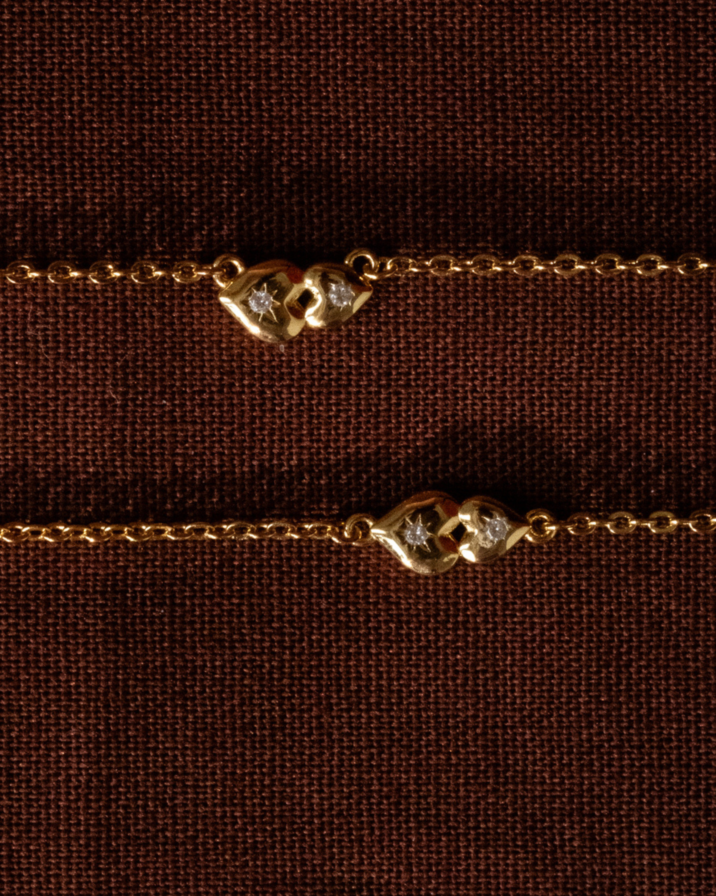 You And Me Dainty Hearts Bracelet - Elegant Couple Friendship Jewelry for Valentine's Day, Anniversary Gift for Her | Perfect for Date Nights, Weddings & Romantic Occasions