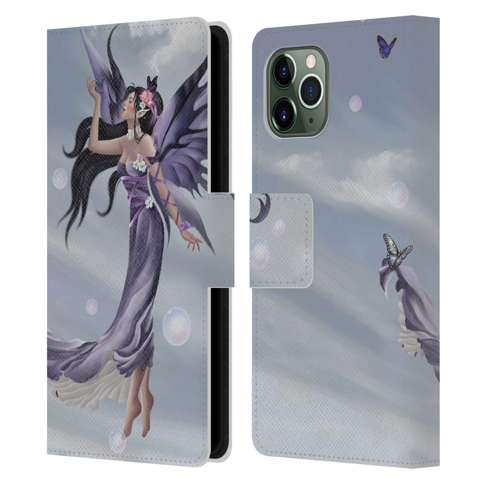 Official Nene Thomas Dreamcatcher Ballerina Fairy Leather Wallet Case for iPhone 11 Pro - Stylish Book Cover Phone Case for Women, Gift Idea for Ballet & Fantasy Lovers