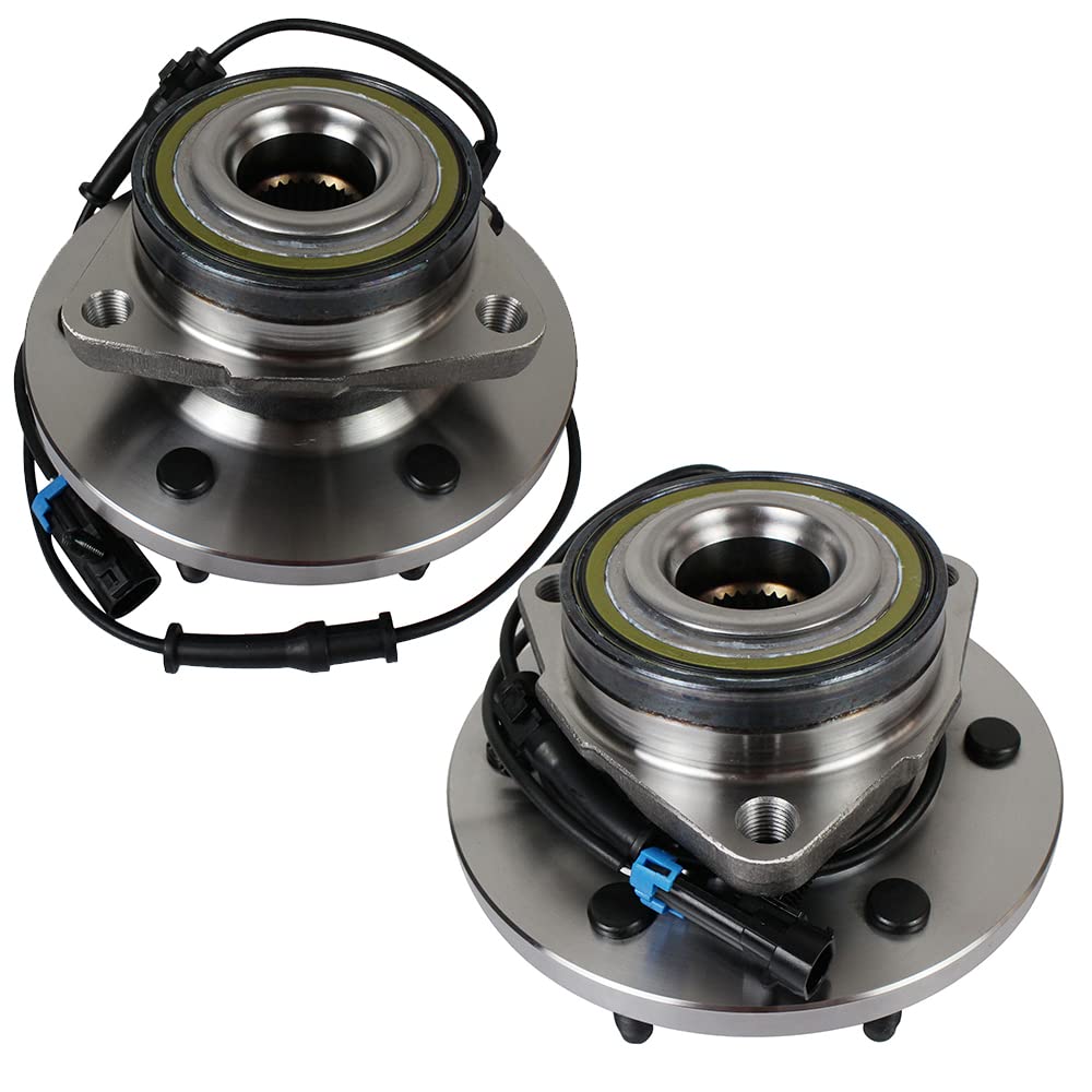 Autoround 515093 Pair 4WD Front Wheel Bearing and Hub Assembly - Compatible with 2006-2010 Hummer H3 & 2009-2010 H3T 6-Lug with ABS - Perfect for Off-Roading, Towing, and Daily Driving