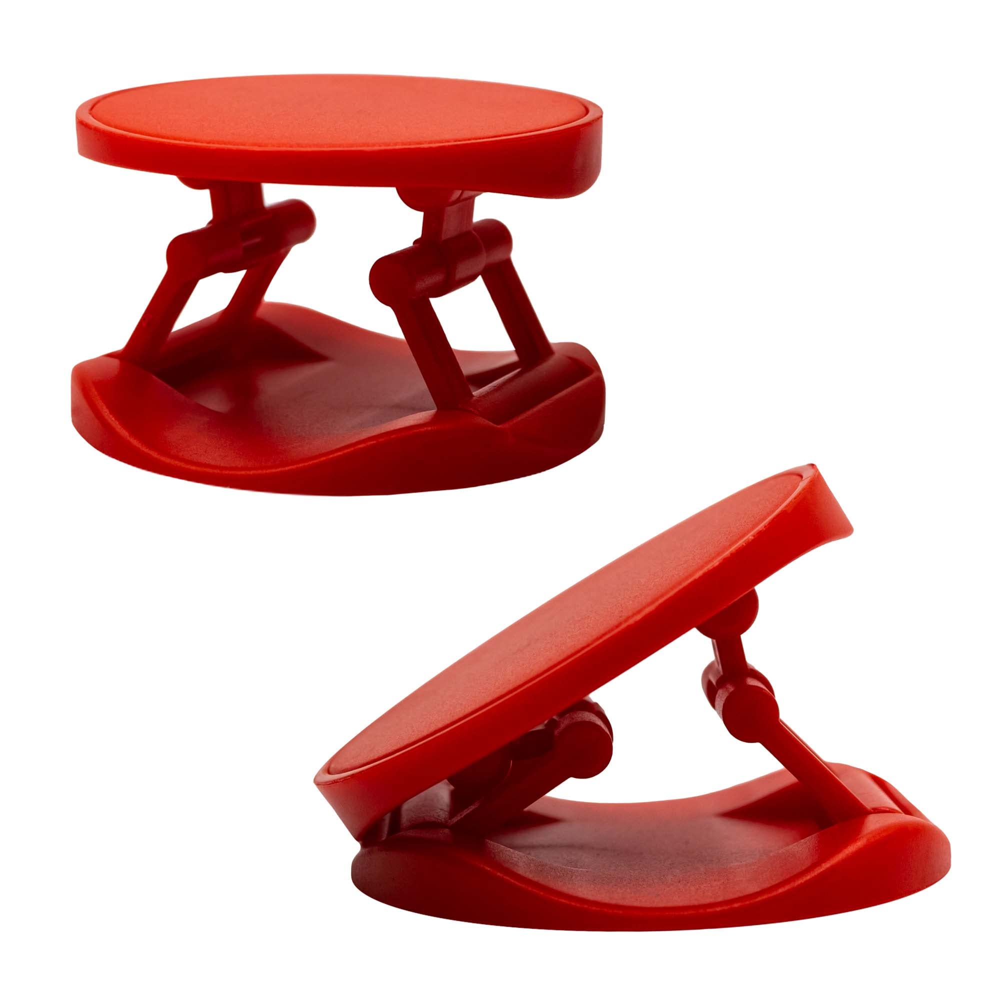 Best Cell Phone Grip Holder Stand for iPhone & Samsung - Anti-Slip Phone Grip with Kickstand (Red) - Perfect for Watching Videos, Taking Selfies & Hands-Free Calling