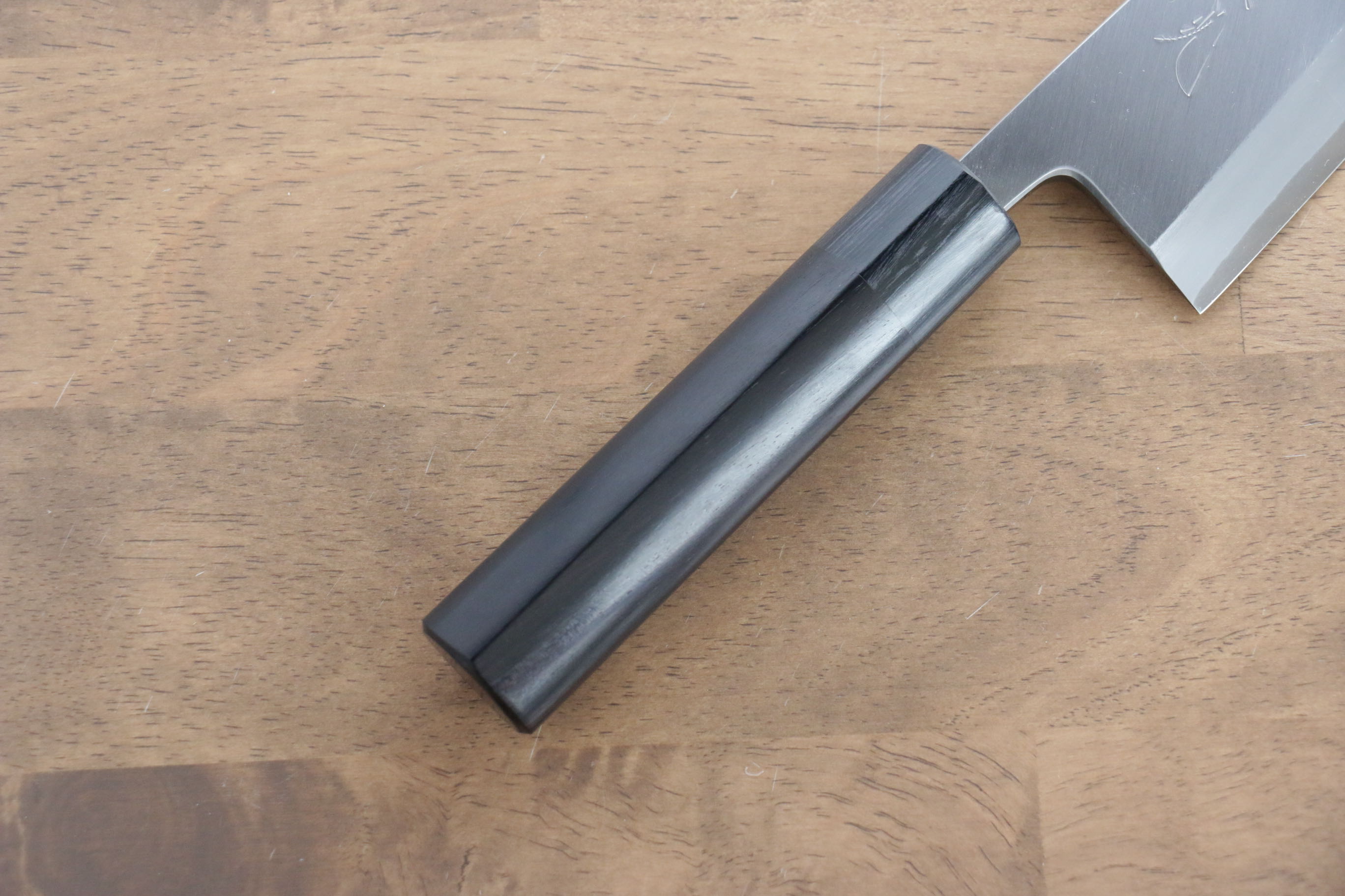 Premium Jikko White Steel No.2 Deba Knife 165mm - Japanese Professional Chef Knife with Shitan Handle - Perfect for Sushi, Fish Filleting & Meat Cutting