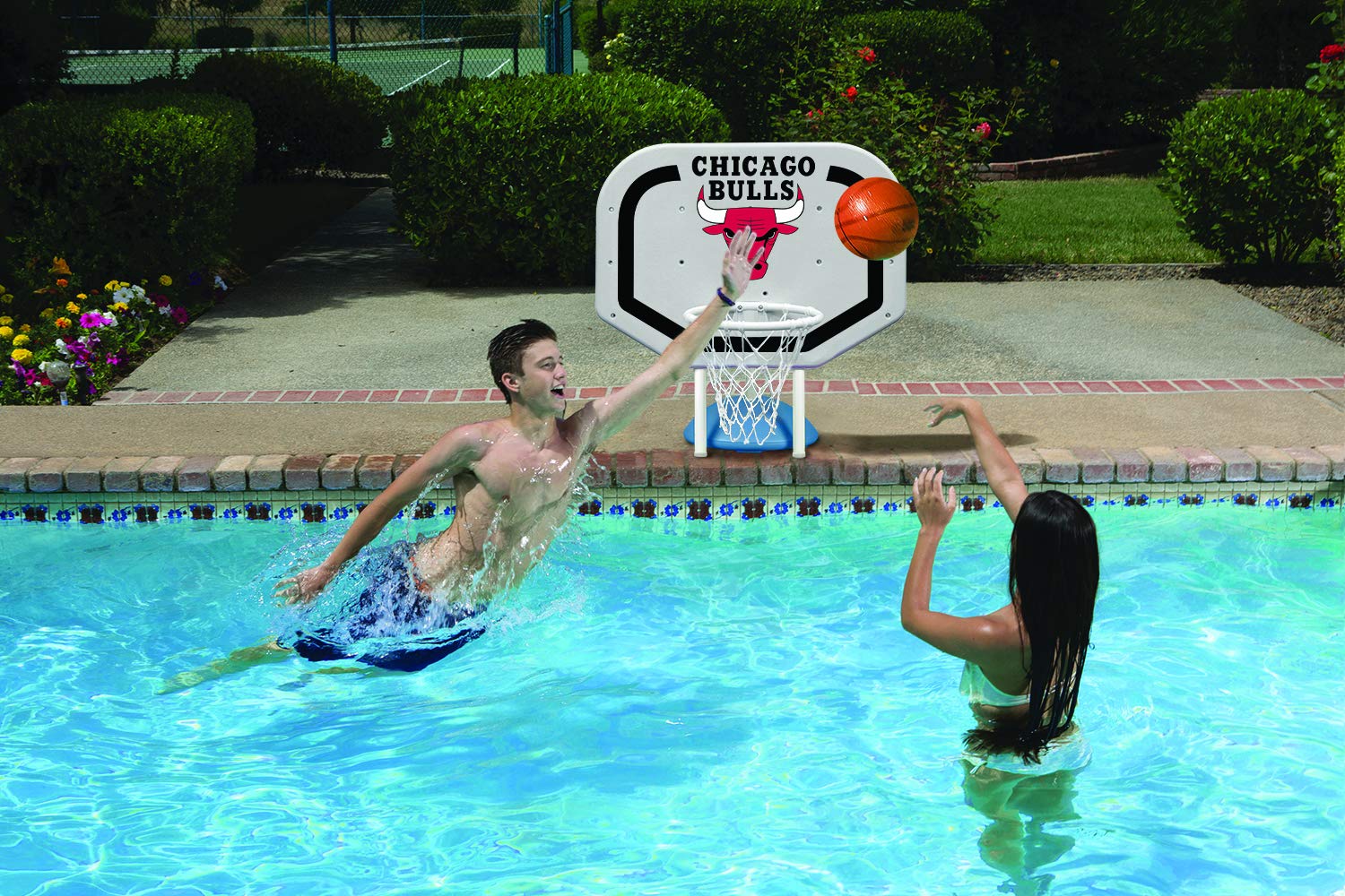 Poolmaster Rebounder - Portable Poolside Basketball Game Set for Outdoor Water Fun - Perfect for Backyard, Beach & Summer Pool Parties