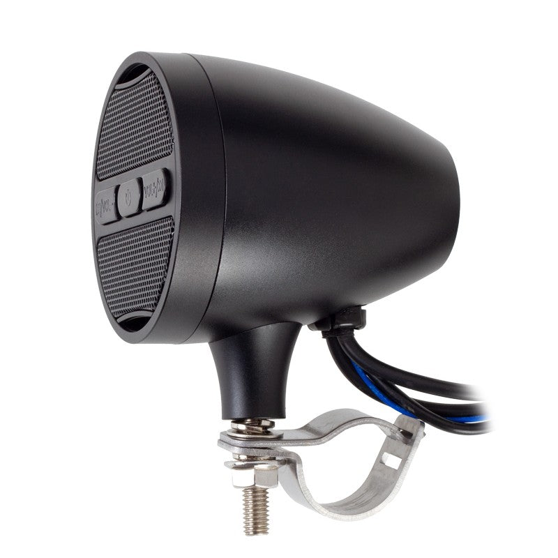 Power Acoustik MCS 22B 3-Inch Motorcycle Handlebar Mounted Amplified Speaker System - Black Finish - Perfect for Harley, Honda & Yamaha Bikes - Great for Road Trips & Outdoor Adventures