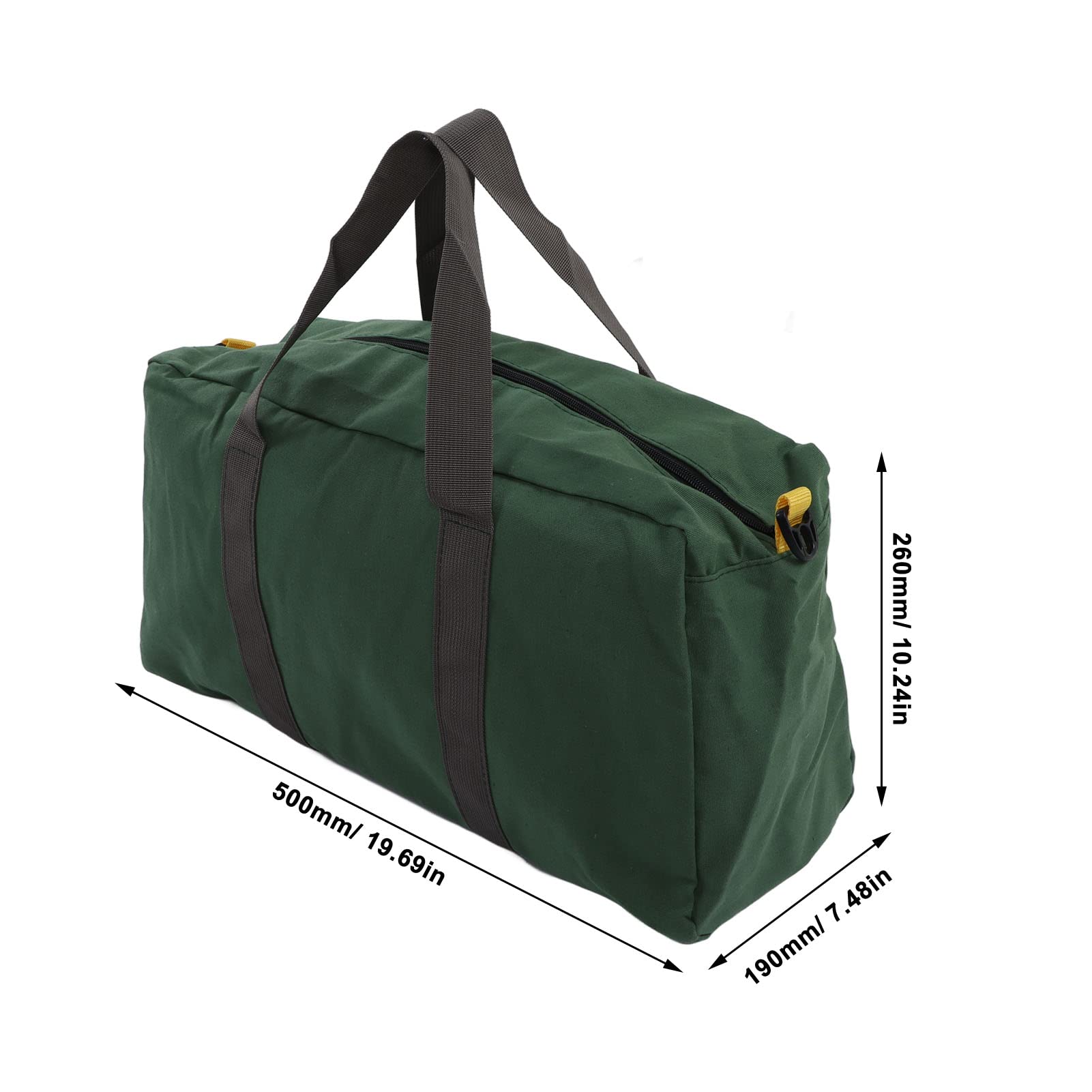 Garosa Heavy-Duty Tool Carry Bag - Wide Open Mouth Large Capacity Storage Organizer for Carpentry, Electrician, Plumbing & Gardening (20in/50.8cm) - Perfect for Job Sites, Workshops & DIY Projects