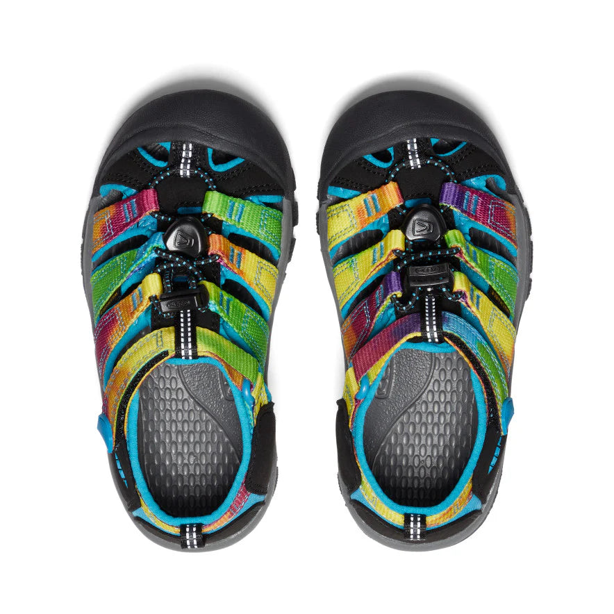 Kids' Newport H2 Sandals - Rainbow Tie Dye Water Shoes for Beach, Pool & Outdoor Play | Comfortable & Quick-Dry Children's Footwear