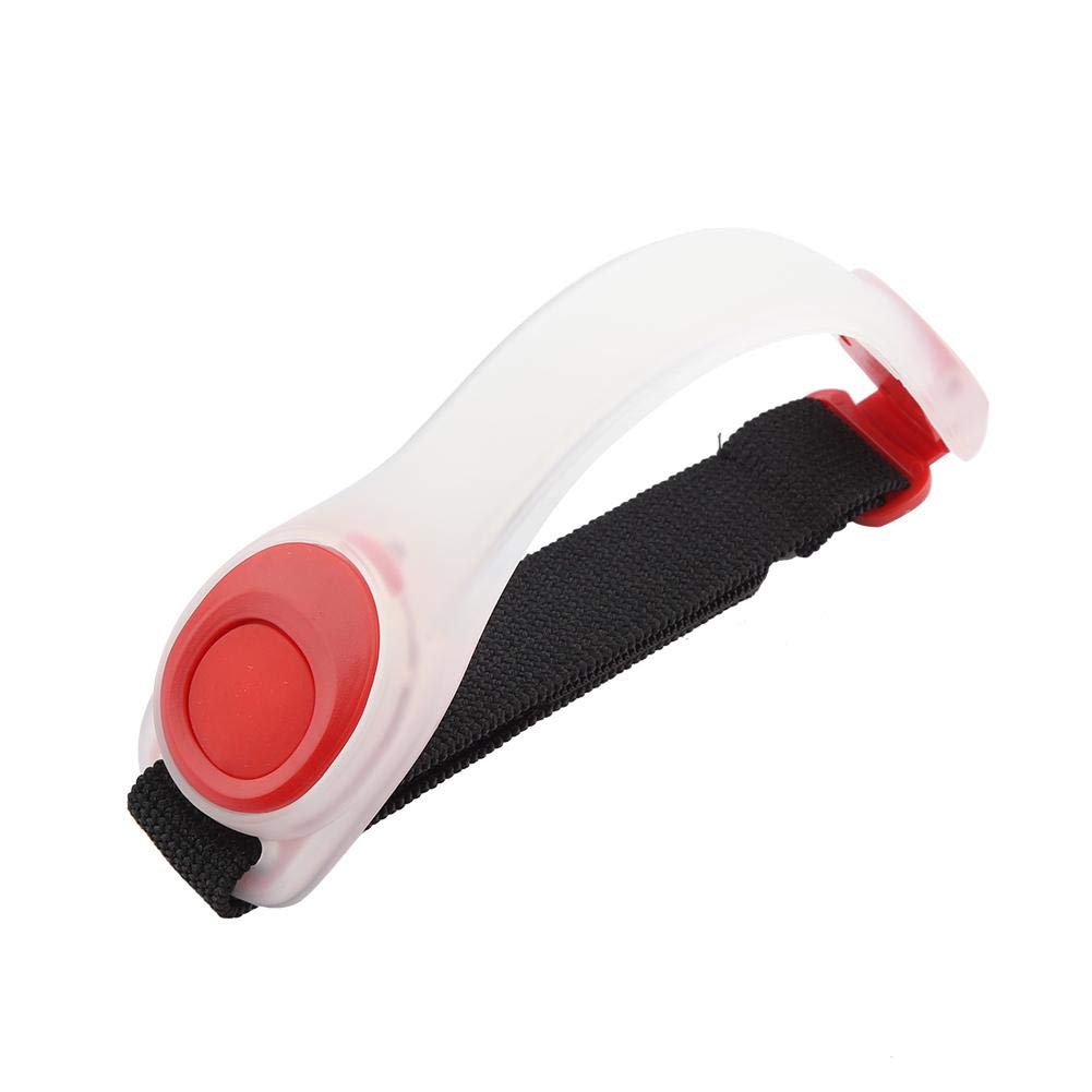 LED Cycling Safety Wrist Light - Lightweight Silica Gel Reflective Night Running Lamp for Outdoor Sports, Jogging & Biking (Red Shell) - Perfect for Nighttime Visibility & Emergency Signaling