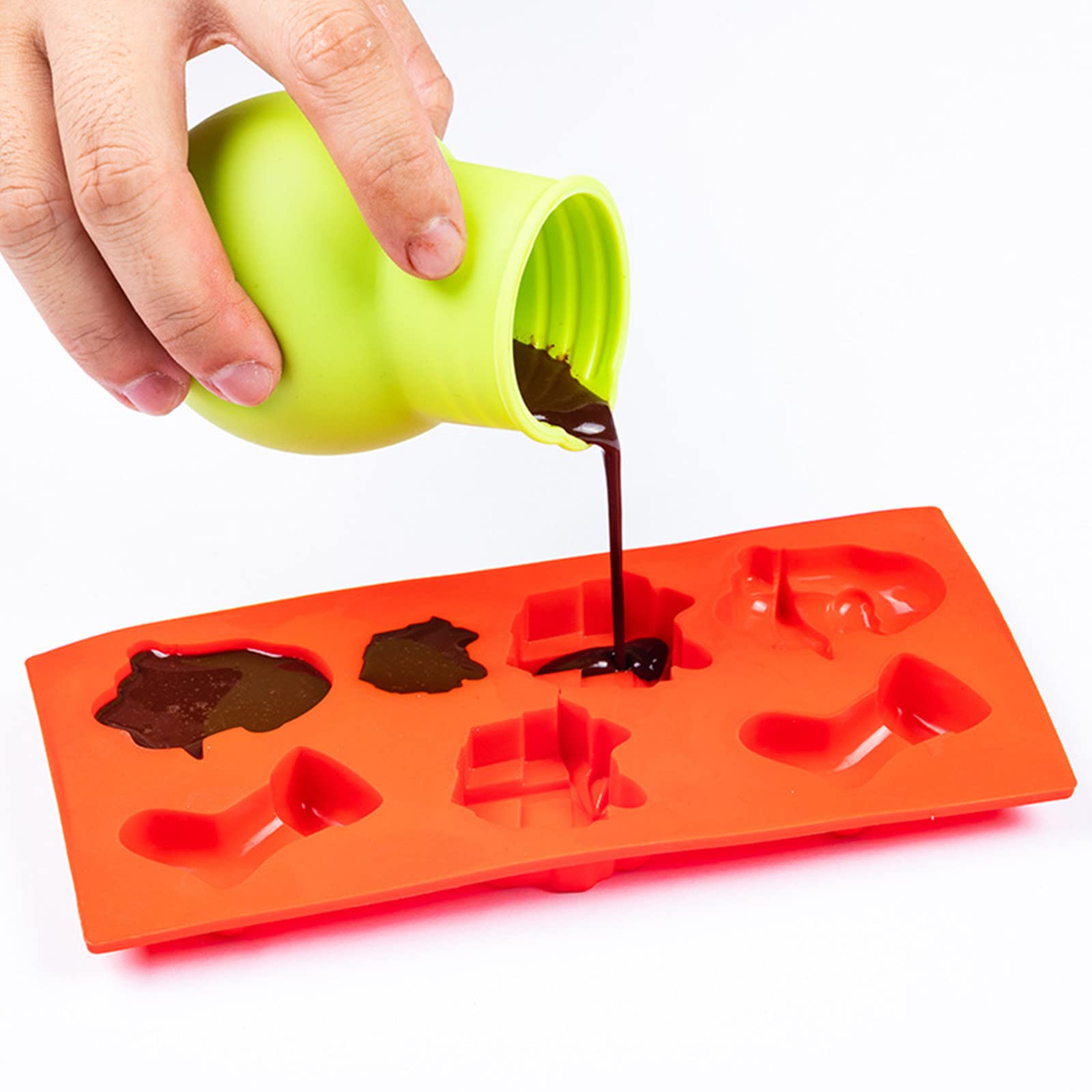 3-Piece Silicone Chocolate Melting Pot Set - Microwave Safe Butter & Sauce Warmer - Baking & Candy Making Pouring Tools (Black) - Perfect for DIY Desserts, Cake Decorating & Hot Chocolate Preparation