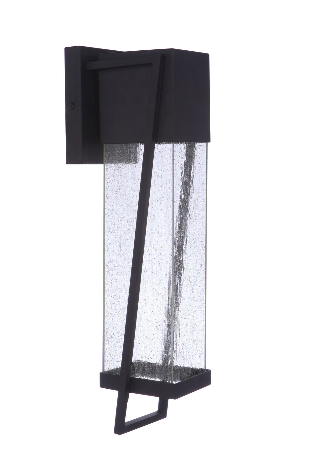 Bryce LED Outdoor Lantern - Waterproof Solar Powered Wall Light for Porch, Garden, Patio - Midnight Black Finish - Energy Efficient Night Lighting for Home Exterior