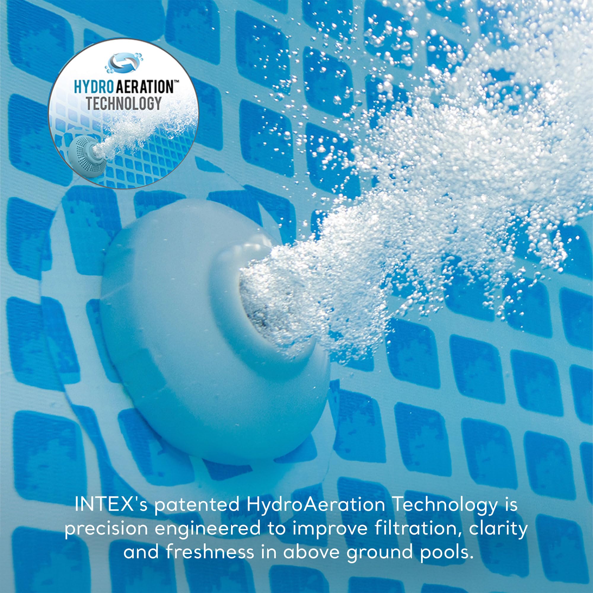 Intex Krystal Clear Saltwater Pool Chlorine System - 4500 Gallon Above Ground Swimming Pool Salt Chlorinator with Timer & GFCI - Perfect for Backyard Pool Maintenance & Water Sanitation