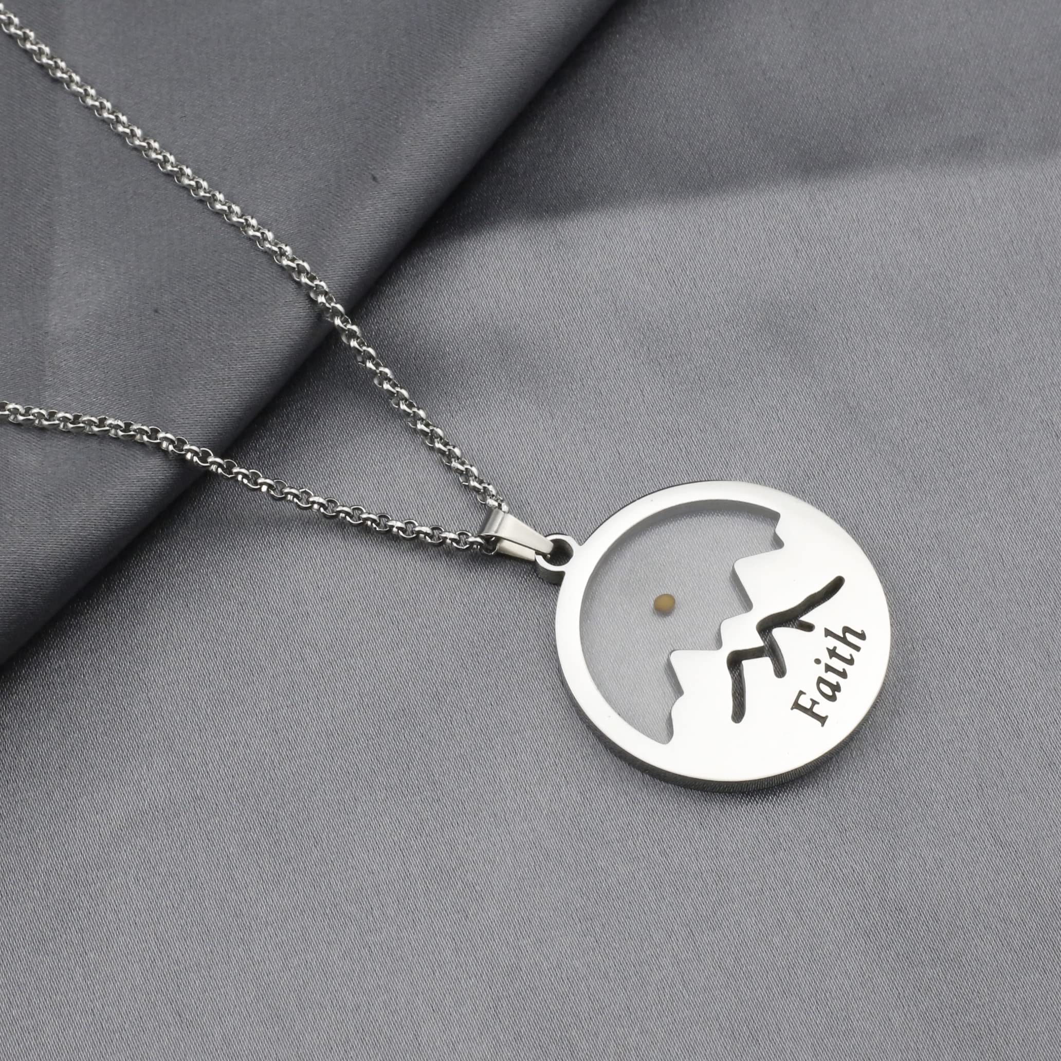 Mustard Seed Christian Jewelry - Inspirational Religious Gift for Women & Men, Keychain with Bible Verse - Perfect for Daily Wear, Church, Baptism & Faith-Based Occasions