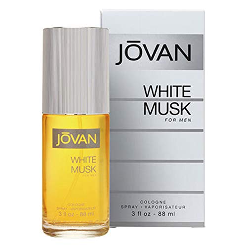 JOVAN WHITE MUSK Cologne Spray for Men - 3 oz Eau de Toilette - Fresh Floral Musk Scent - Long Lasting Fragrance - Perfect for Daily Wear, Date Nights & Special Occasions