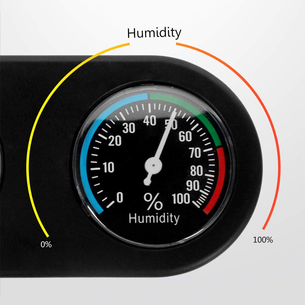 Accurate Digital Terrarium Hygrometer & Thermometer - Reptile Tank Humidity & Temperature Gauge for Reptiles, Amphibians, Plants - Perfect for Vivariums, Greenhouses & Indoor Gardens