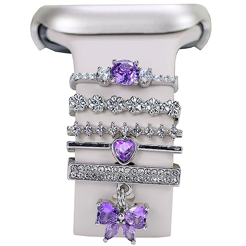 purple -silver heart