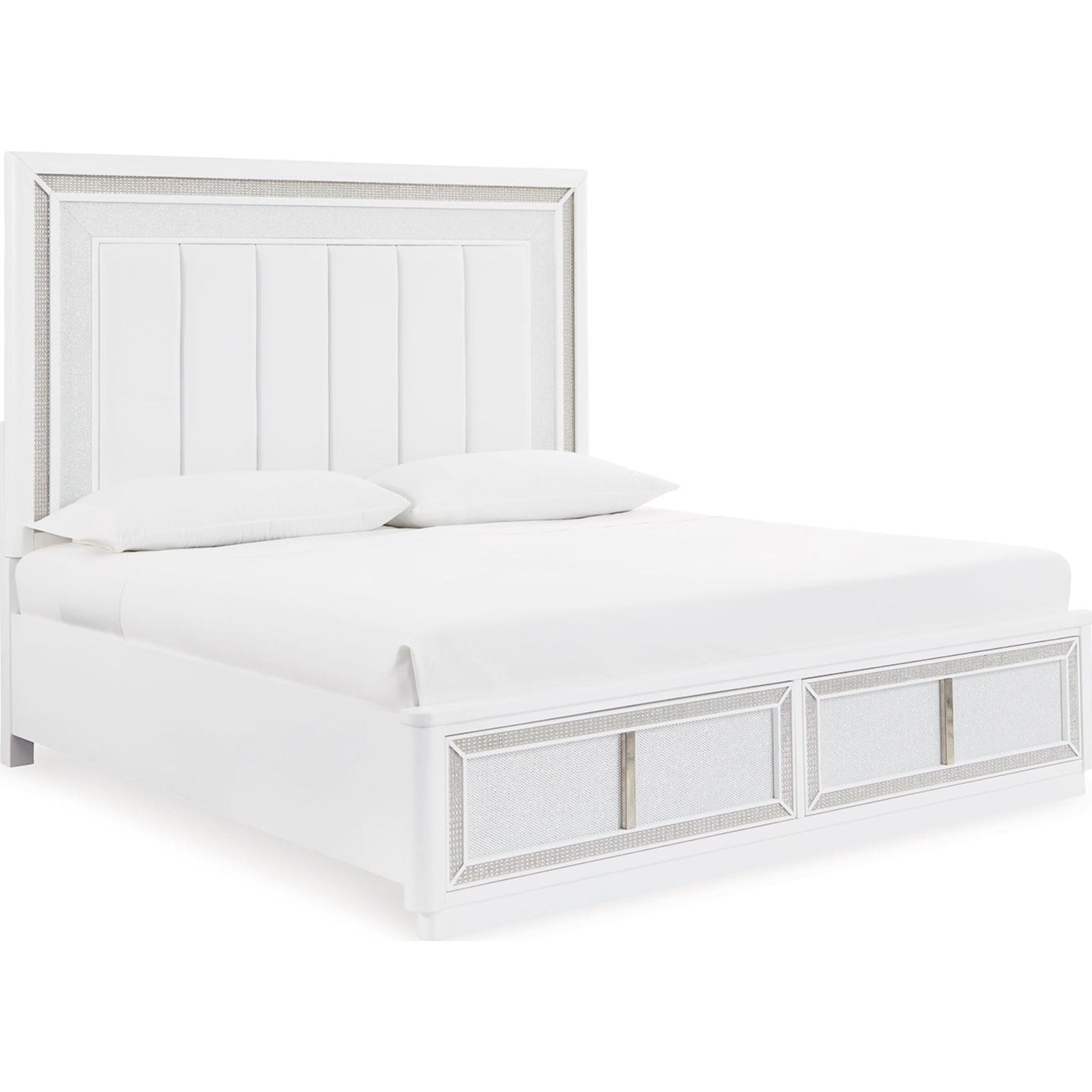 Chalanna Queen Size Storage Bed with Underbed Drawers - Space Saving Bed Frame with Hidden Storage for Bedroom Organization - Perfect for Small Apartments, Dorms & Guest Rooms