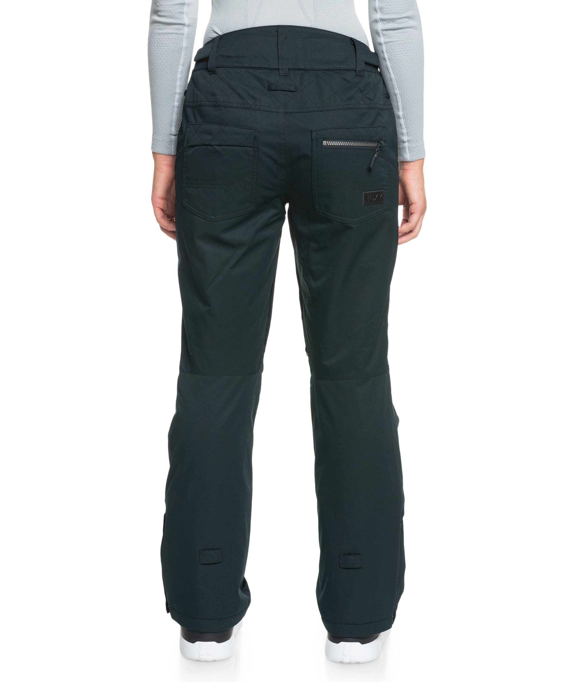 Roxy Women's Nadia Short Snow Pants with DryFlight Waterproof Technology - Warm Winter Skiing & Snowboarding Pants for Outdoor Activities